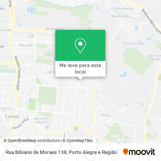 Rua Bibiano de Moraes 138 mapa