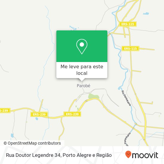 Rua Doutor Legendre 34 mapa