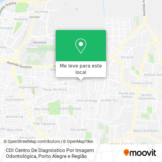 CDI Centro De Diagnóstico Por Imagem Odontológica mapa