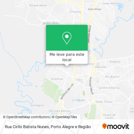 Rua Cirilo Batista Nunes mapa