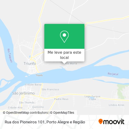 Rua dos Pioneiros 101 mapa