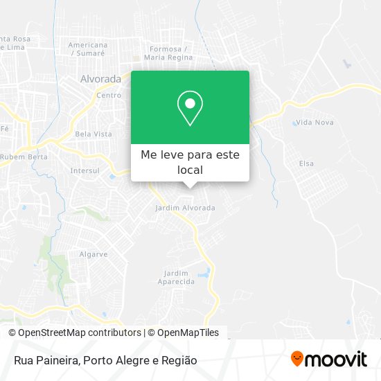 Rua Paineira mapa