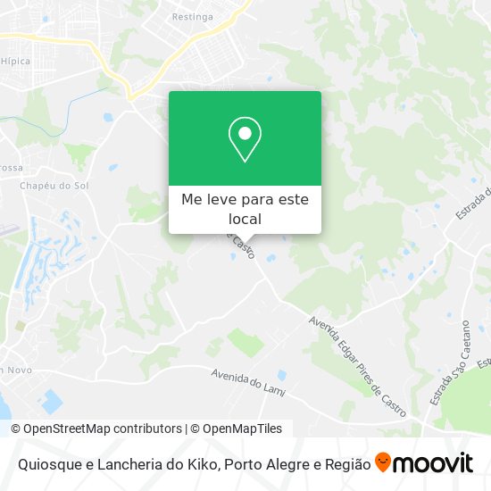 Quiosque e Lancheria do Kiko mapa