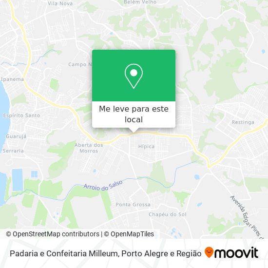 Padaria e Confeitaria Milleum mapa