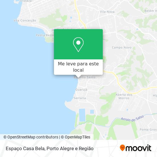 Espaço Casa Bela mapa