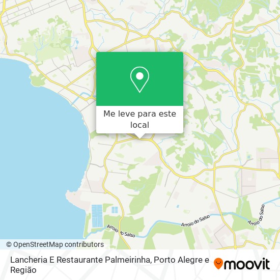 Lancheria E Restaurante Palmeirinha mapa