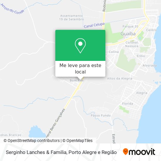 Serginho Lanches & Familia mapa