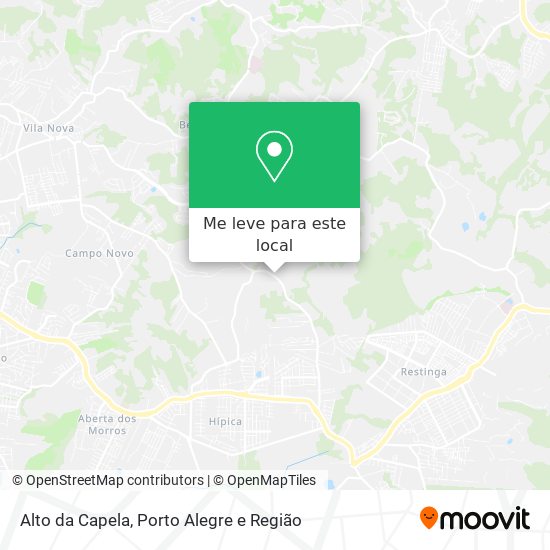 Alto da Capela mapa