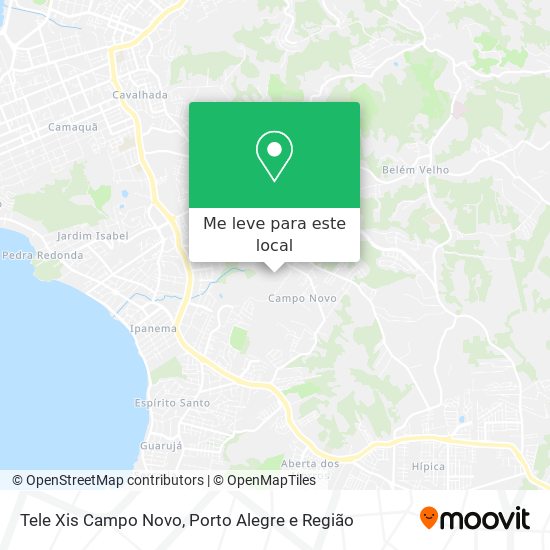 Tele Xis Campo Novo mapa