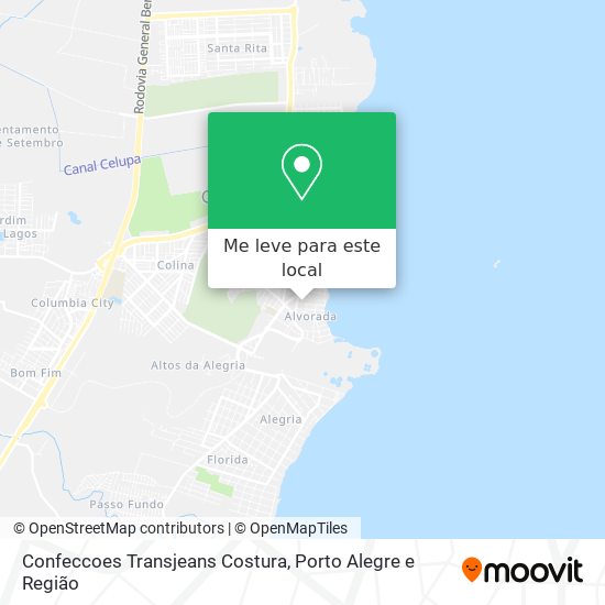 Confeccoes Transjeans Costura mapa