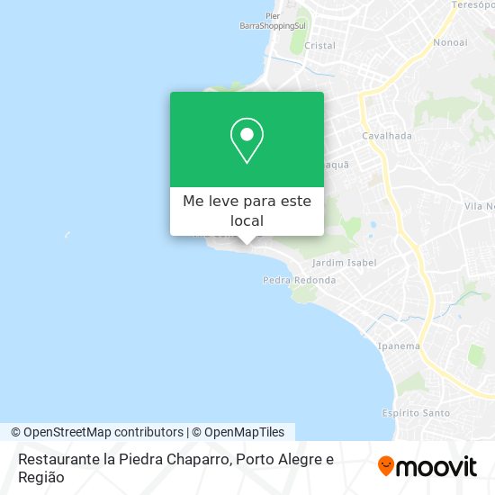 Restaurante la Piedra Chaparro mapa