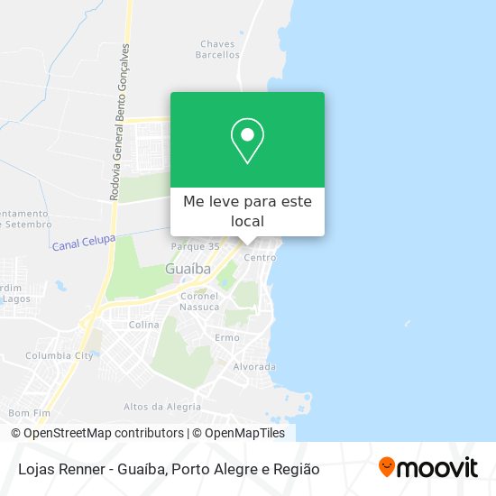 Lojas Renner - Guaíba mapa