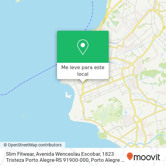 Slim Fitwear, Avenida Wenceslau Escobar, 1823 Tristeza Porto Alegre-RS 91900-000 mapa