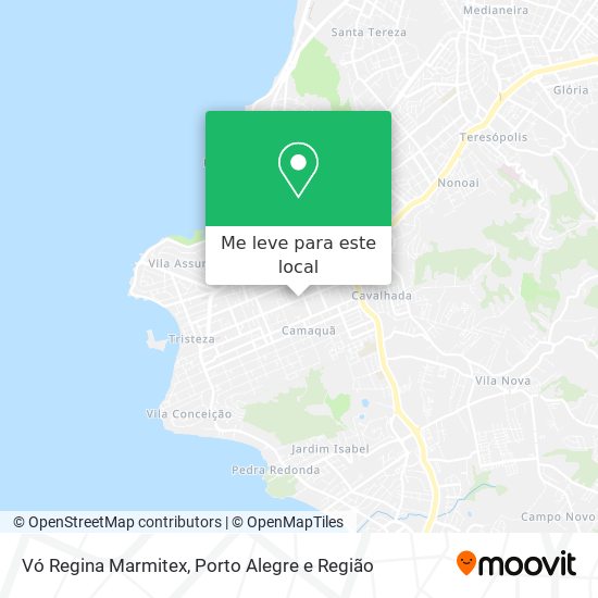 Vó Regina Marmitex mapa