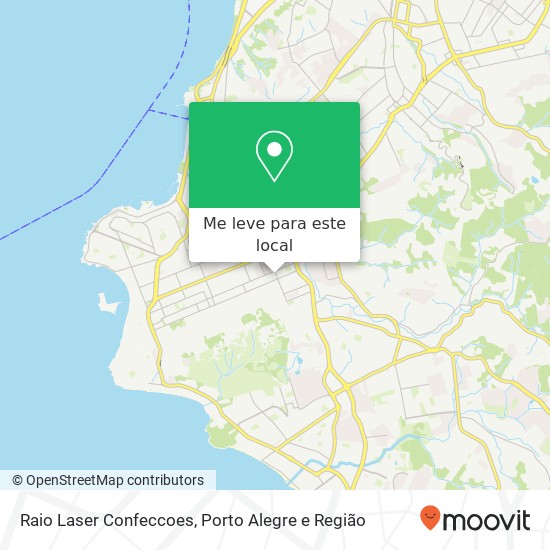 Raio Laser Confeccoes, Rua João Mora, 41 Cavalhada Porto Alegre-RS 91920-290 mapa