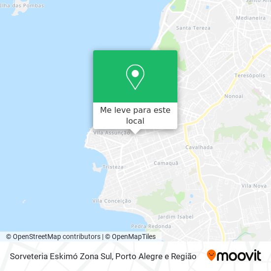 Sorveteria Eskimó Zona Sul mapa