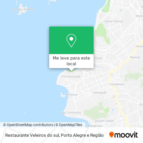 Restaurante Veleiros do sul mapa