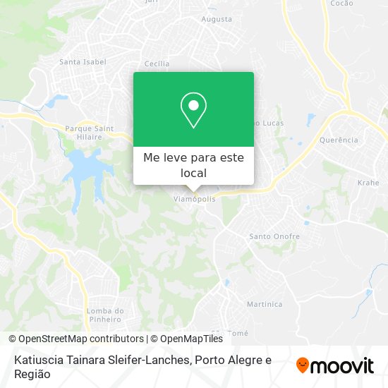 Katiuscia Tainara Sleifer-Lanches mapa