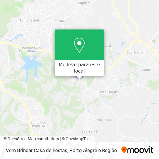 Vem Brincar Casa de Festas mapa