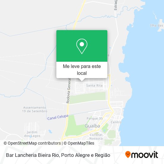 Bar Lancheria Bieira Rio mapa