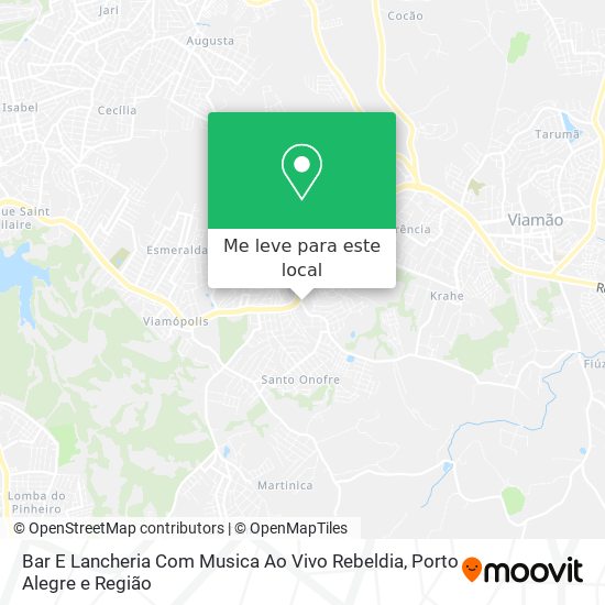 Bar E Lancheria Com Musica Ao Vivo Rebeldia mapa