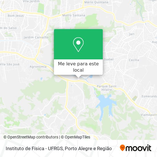 Instituto de Física - UFRGS mapa