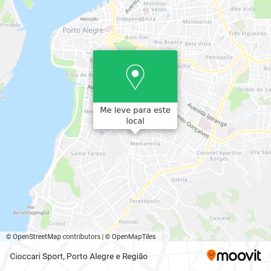 Cioccari Sport mapa