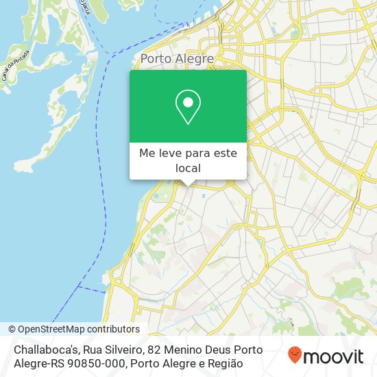 Challaboca's, Rua Silveiro, 82 Menino Deus Porto Alegre-RS 90850-000 mapa