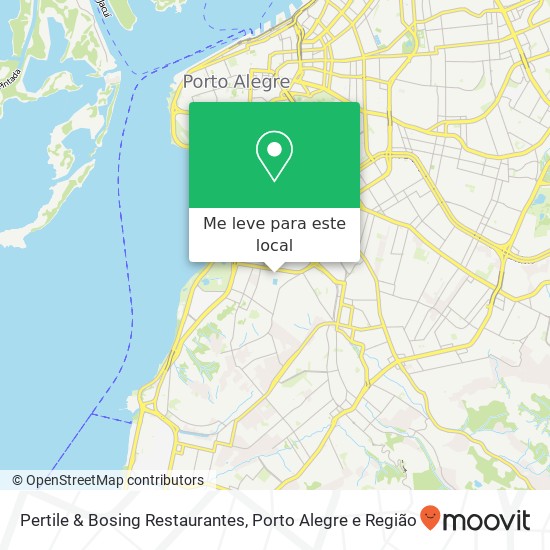 Pertile & Bosing Restaurantes, Praça Menino Deus, 81 Menino Deus Porto Alegre-RS 90850-180 mapa