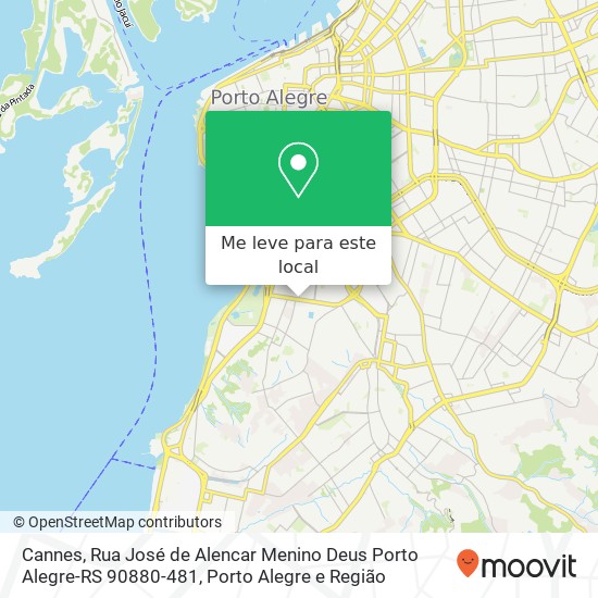 Cannes, Rua José de Alencar Menino Deus Porto Alegre-RS 90880-481 mapa