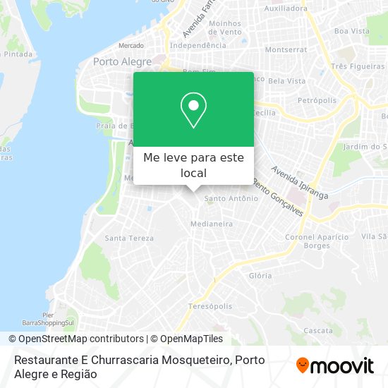 Restaurante E Churrascaria Mosqueteiro mapa