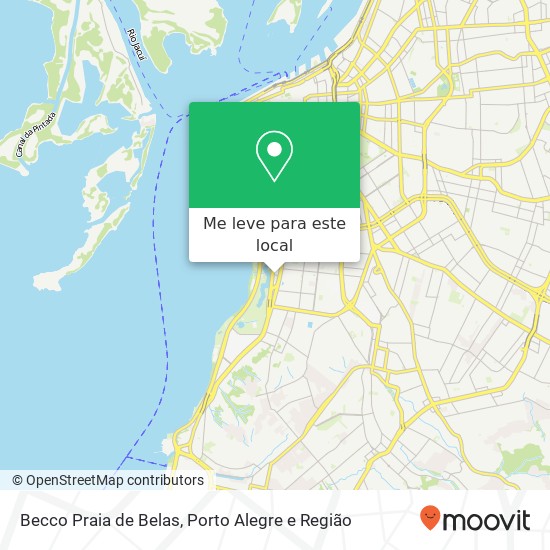 Becco Praia de Belas, Rua Doutor Alter Cintra de Oliveira Praia de Belas Porto Alegre-RS 90110-030 mapa