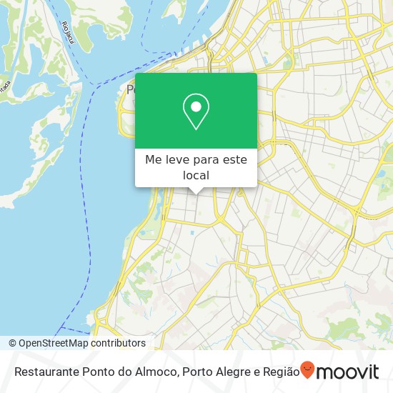 Restaurante Ponto do Almoco, Avenida Getúlio Vargas Menino Deus Porto Alegre-RS 90150-005 mapa
