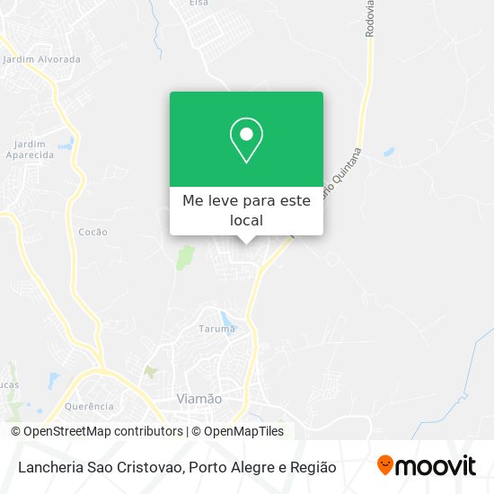 Lancheria Sao Cristovao mapa