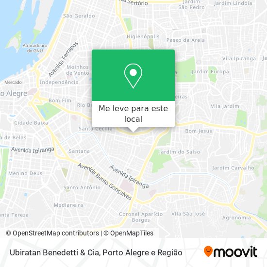 Ubiratan Benedetti & Cia mapa