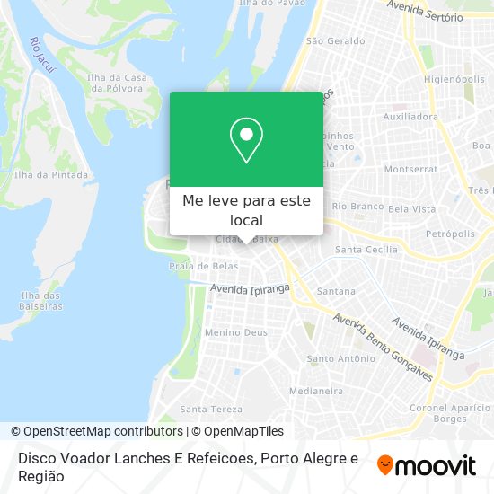 Disco Voador Lanches E Refeicoes mapa