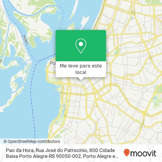 Pao da Hora, Rua José do Patrocínio, 800 Cidade Baixa Porto Alegre-RS 90050-002 mapa