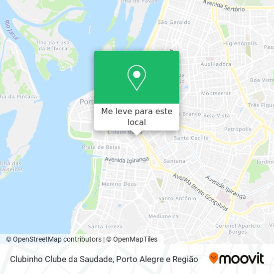 Clubinho Clube da Saudade mapa