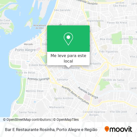 Bar E Restaurante Rosinha mapa