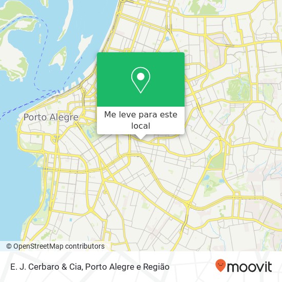 E. J. Cerbaro & Cia, Avenida Protásio Alves, 809 Rio Branco Porto Alegre-RS 90410-004 mapa