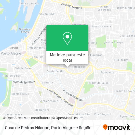Casa de Pedras Hilarion mapa