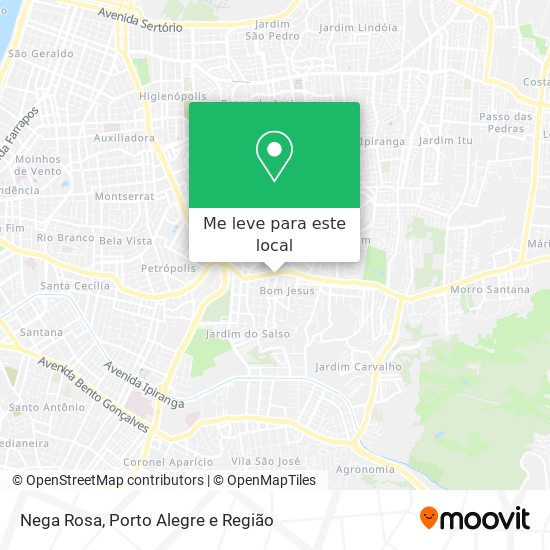 Nega Rosa mapa