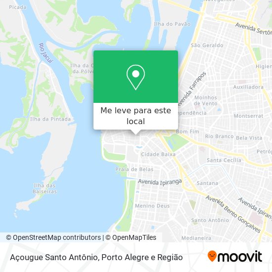 Açougue Santo Antônio mapa