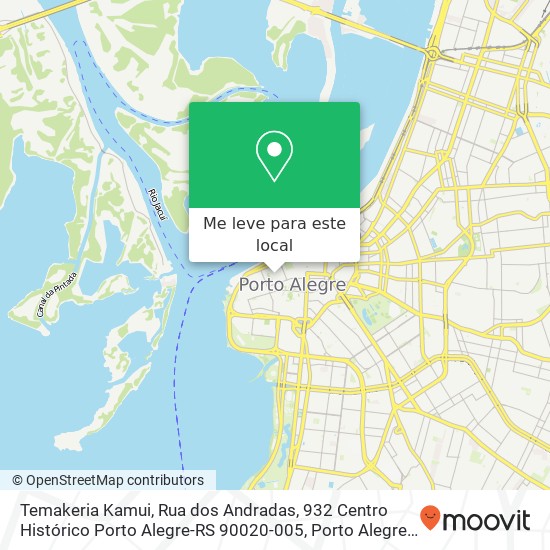 Temakeria Kamui, Rua dos Andradas, 932 Centro Histórico Porto Alegre-RS 90020-005 mapa