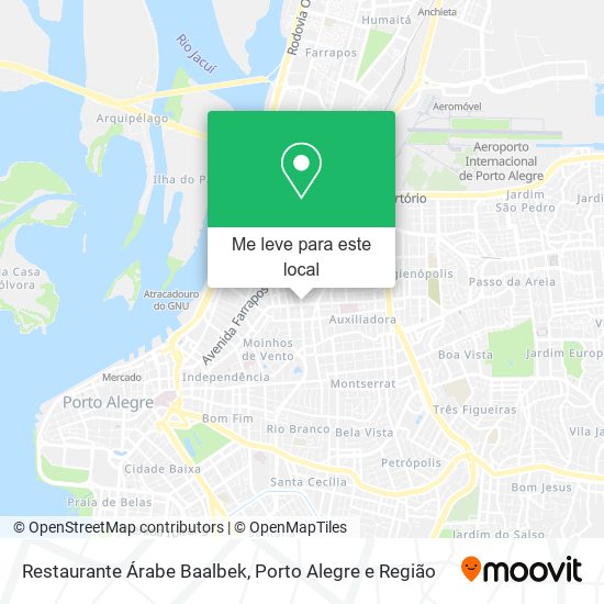 Restaurante Árabe Baalbek mapa