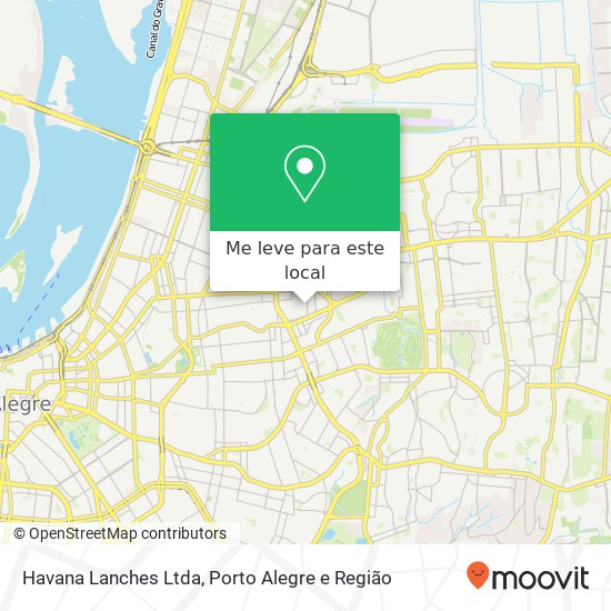 Havana Lanches Ltda, Travessa Sul Higienópolis Porto Alegre-RS 90520-330 mapa