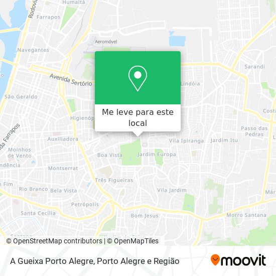 A Gueixa Porto Alegre mapa