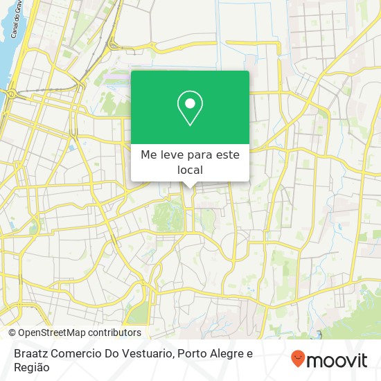 Braatz Comercio Do Vestuario, Rua Coronel João Corrêa, 415 Passo da Areia Porto Alegre-RS 91350-190 mapa