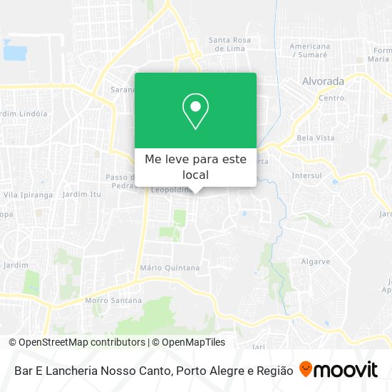 Bar E Lancheria Nosso Canto mapa