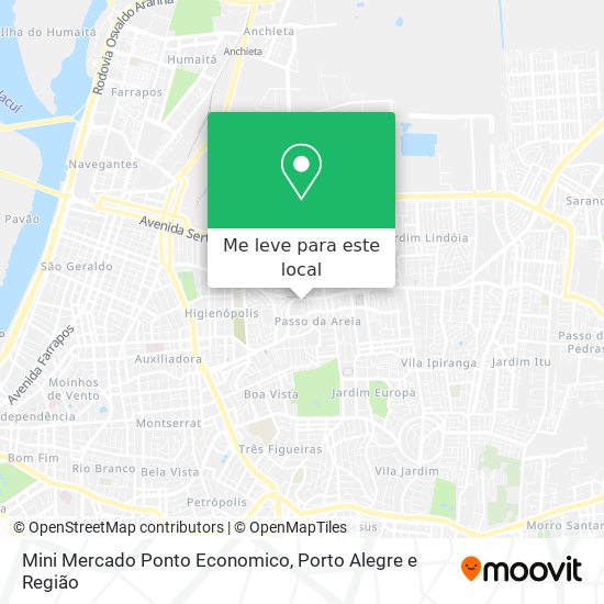 Mini Mercado Ponto Economico mapa